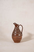 Load image into Gallery viewer, Brown French Dotted Line Stoneware Jug
