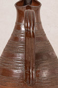 Load image into Gallery viewer, Brown French Dotted Line Stoneware Jug

