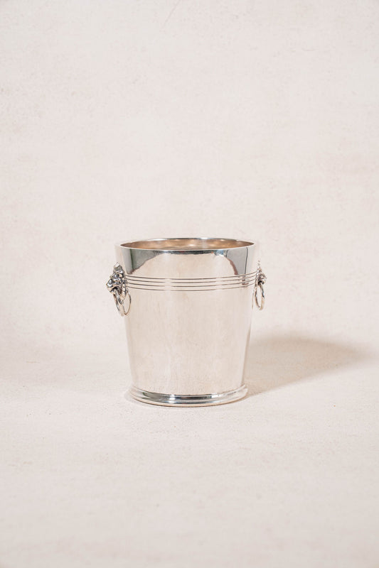 French Silverplate Ice Bucket With Strainer (c. 1930)