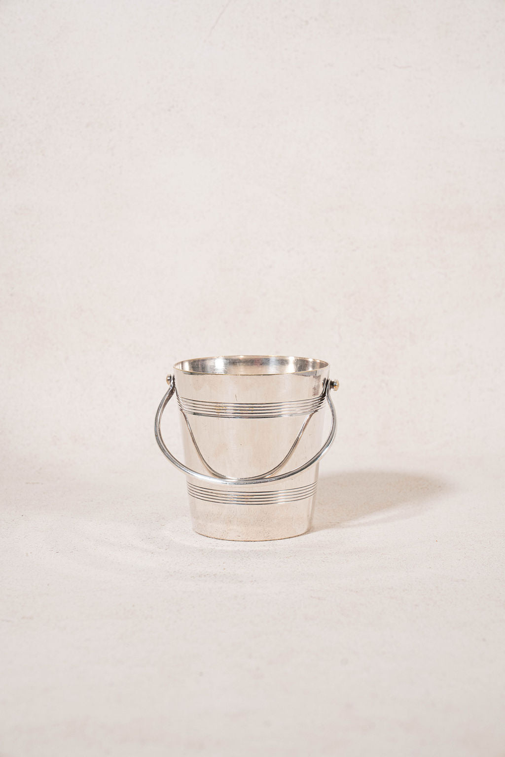 French Silverplate Ice Bucket With Strainer (c. 1930)