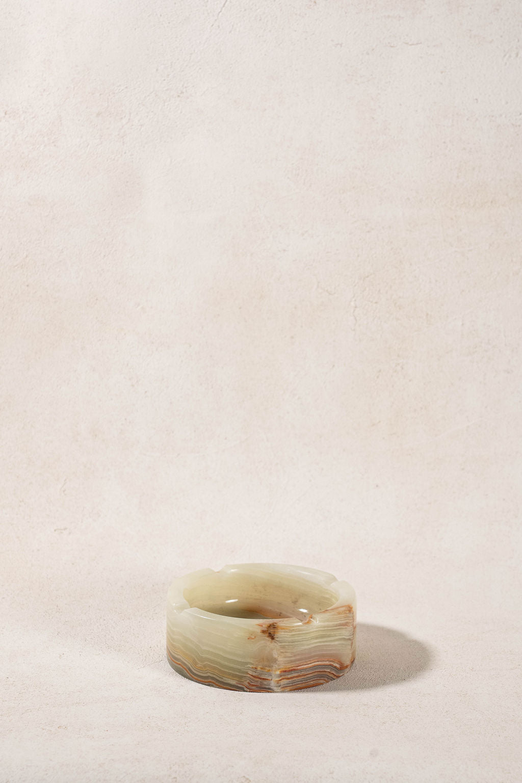 Large Round Alabaster Ashtray