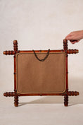 Load image into Gallery viewer, French Faux Bamboo Spindle Tip Mirror
