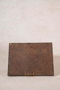 Load image into Gallery viewer, Antique Reverse Glass Ship Painting in Burl Frame
