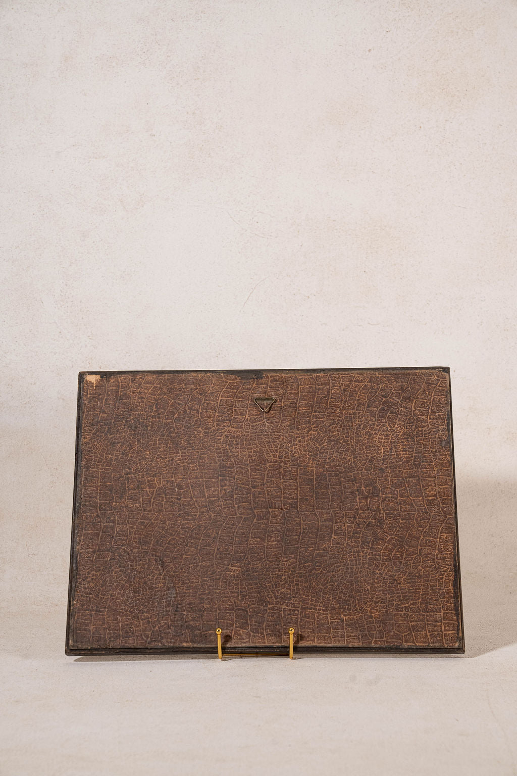 Antique Reverse Glass Ship Painting in Burl Frame