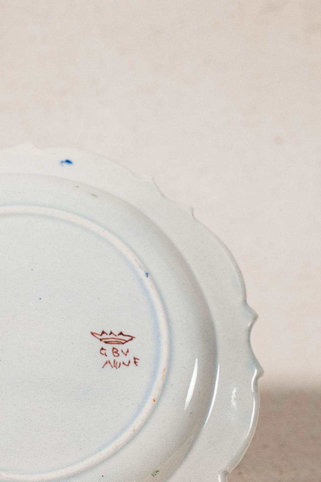 SET of 6 Hand Painted Floral Italian Plates