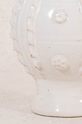 Load image into Gallery viewer, Vintage French Cream Glazed Jug with Ruffled Sides by Émile Tessier

