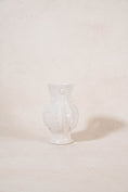 Load image into Gallery viewer, Vintage French Cream Glazed Jug with Ruffled Sides by Émile Tessier
