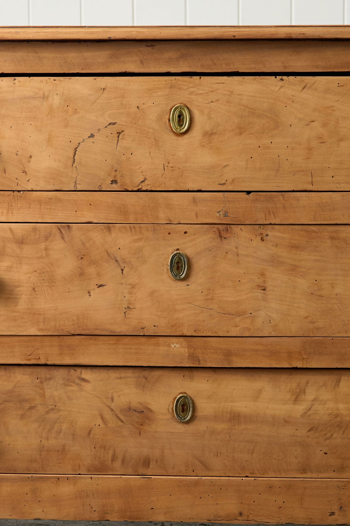 18th Century French Bleached Walnut 3-Drawer Commode
