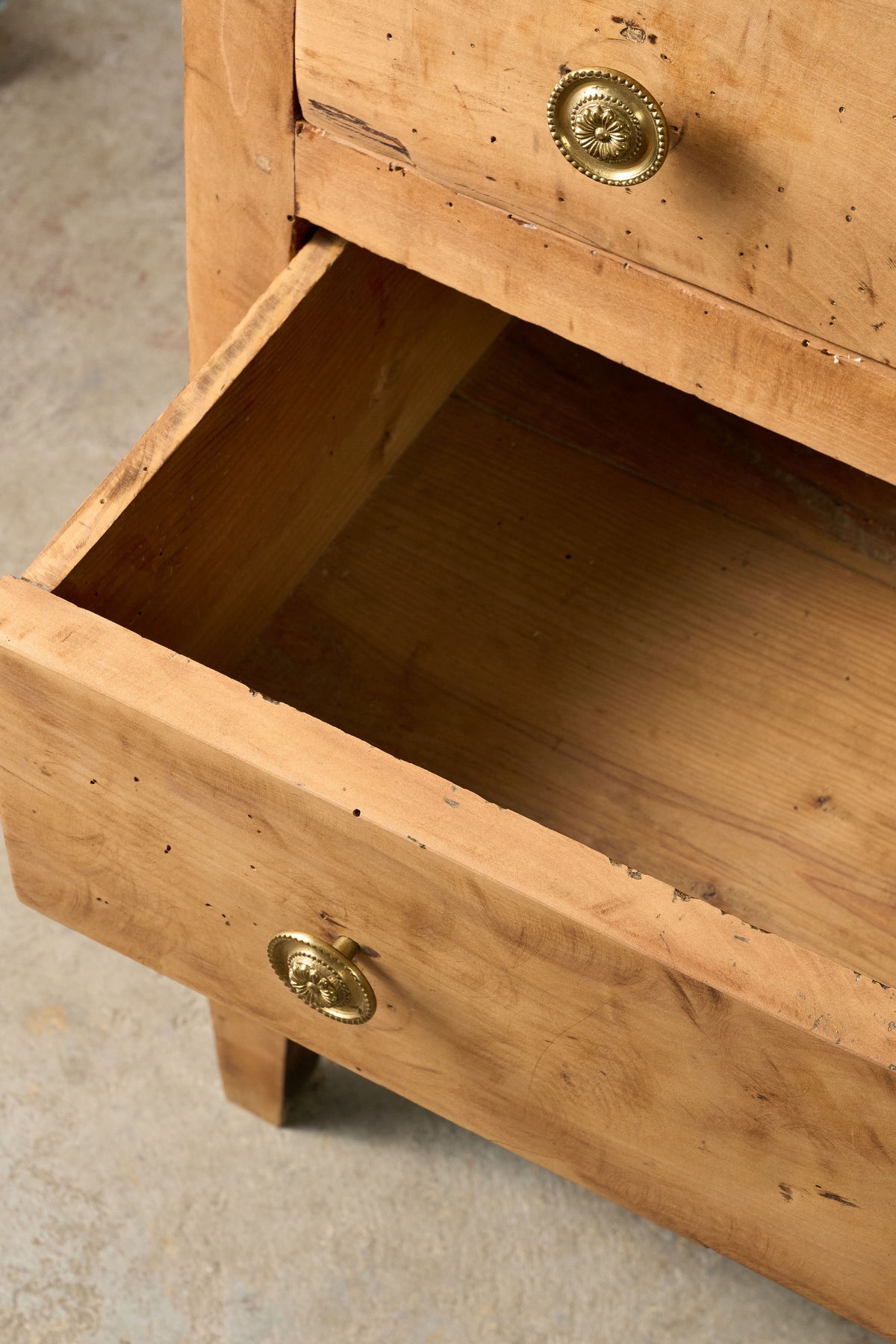 18th Century French Bleached Walnut 3-Drawer Commode