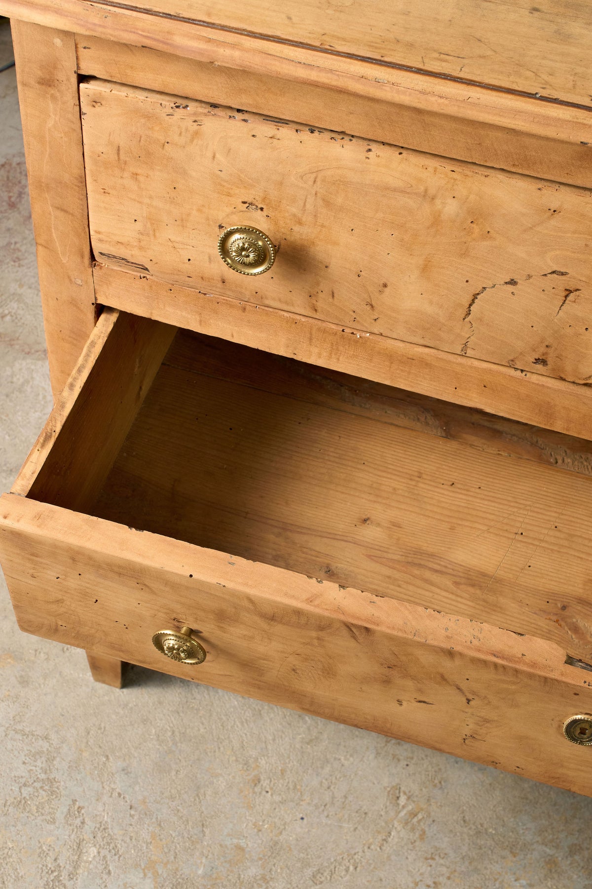 18th Century French Bleached Walnut 3-Drawer Commode