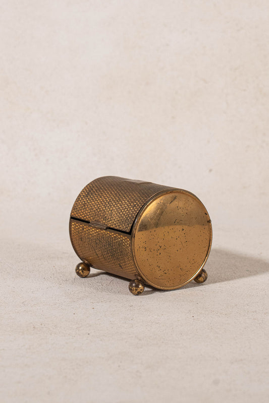 Mid-Century Brass Rounded Top Cigarette Case