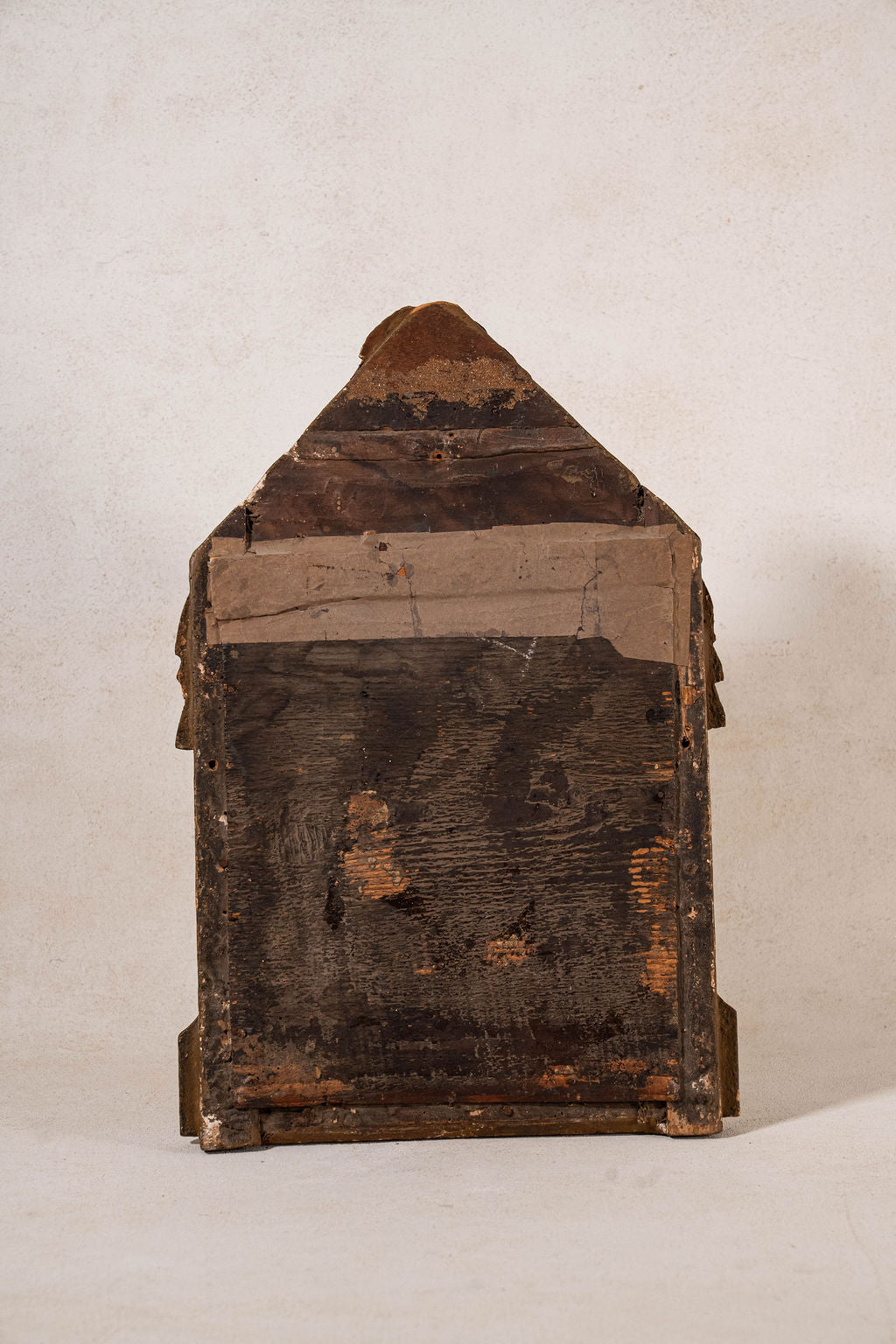 Petite French Louis XVI Period Mirror with Original Green Paint