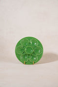 Load image into Gallery viewer, PAIR of French Vintage Kelly Green Oyster Plates
