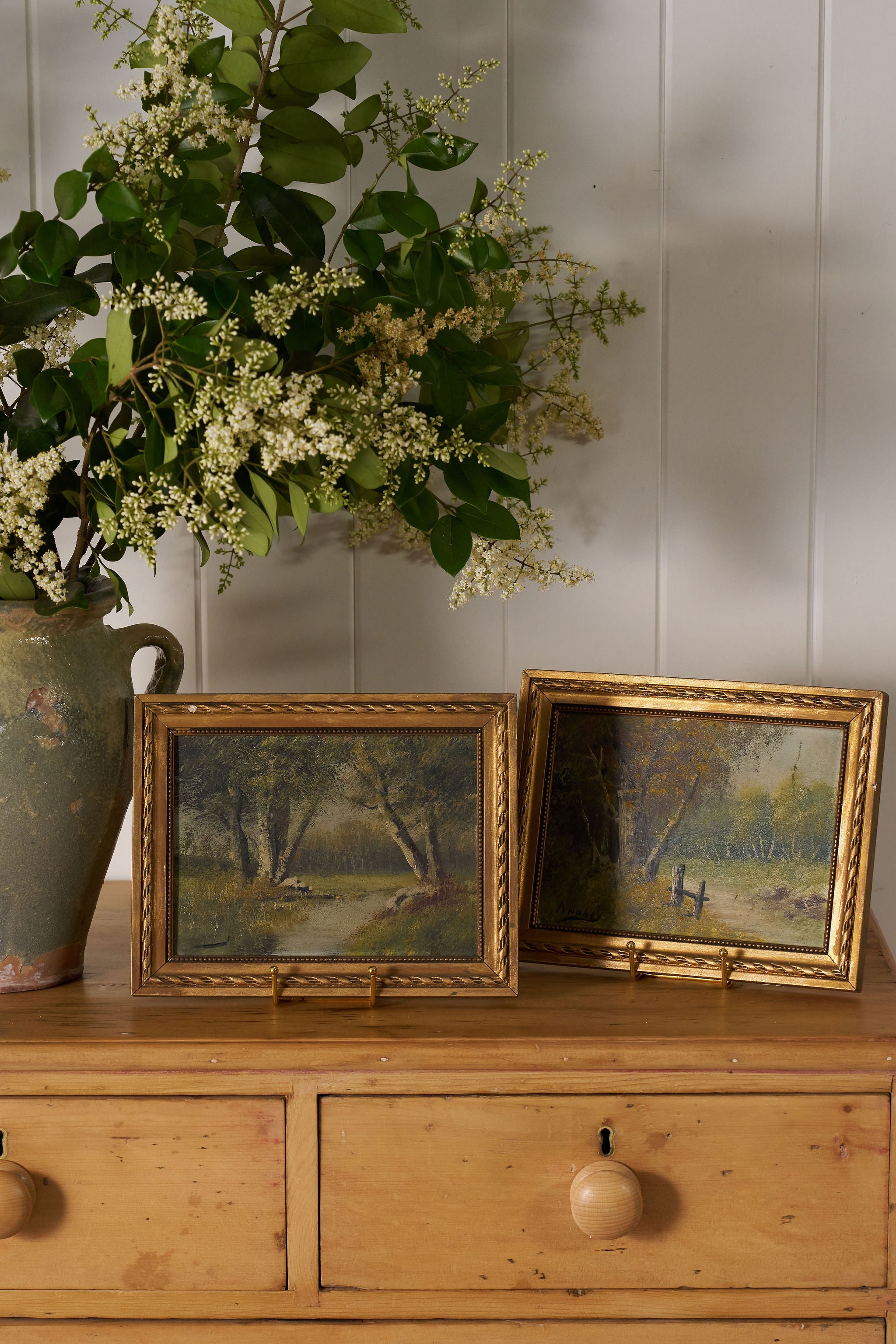 PAIR 19th Century Oil Landscapes