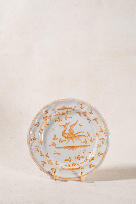 19th Century French Moustiers Faience Mustard Plate (c. 1880)