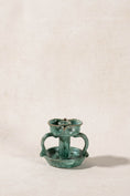 Load image into Gallery viewer, Vintage Handmade Italian Green Handled Candle Holder by Vietri
