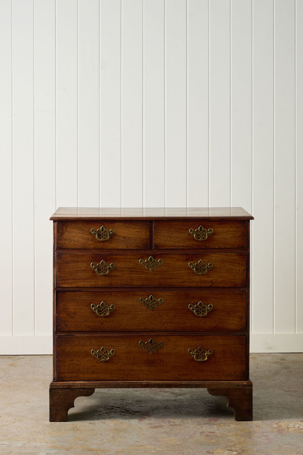 18th Century Mahogany Two over Three Chest (c. 1760)