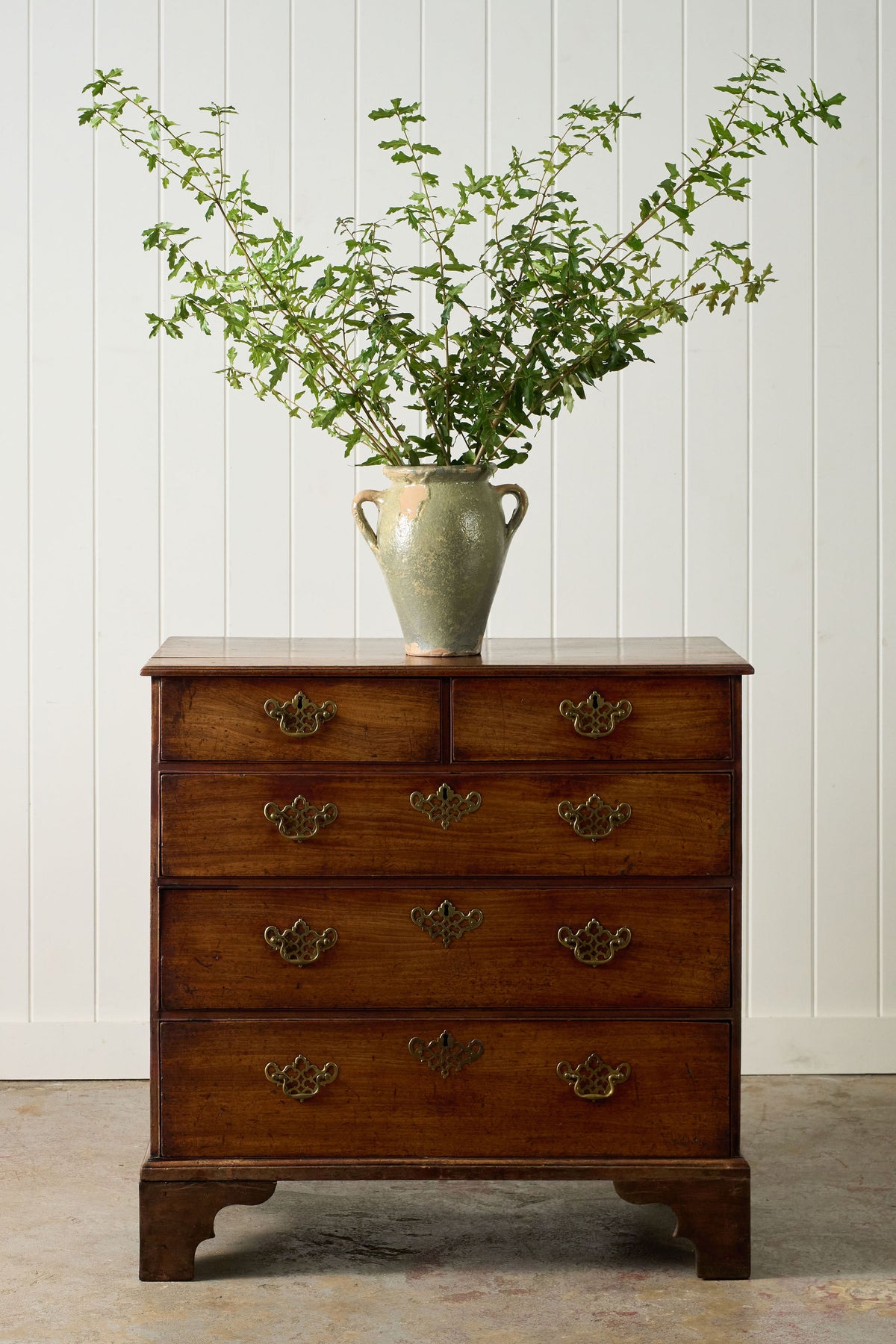 18th Century Mahogany Two over Three Chest (c. 1760)