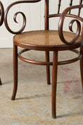 Load image into Gallery viewer, PAIR of 1940s French Thonet Style Bentwood Arm Chairs
