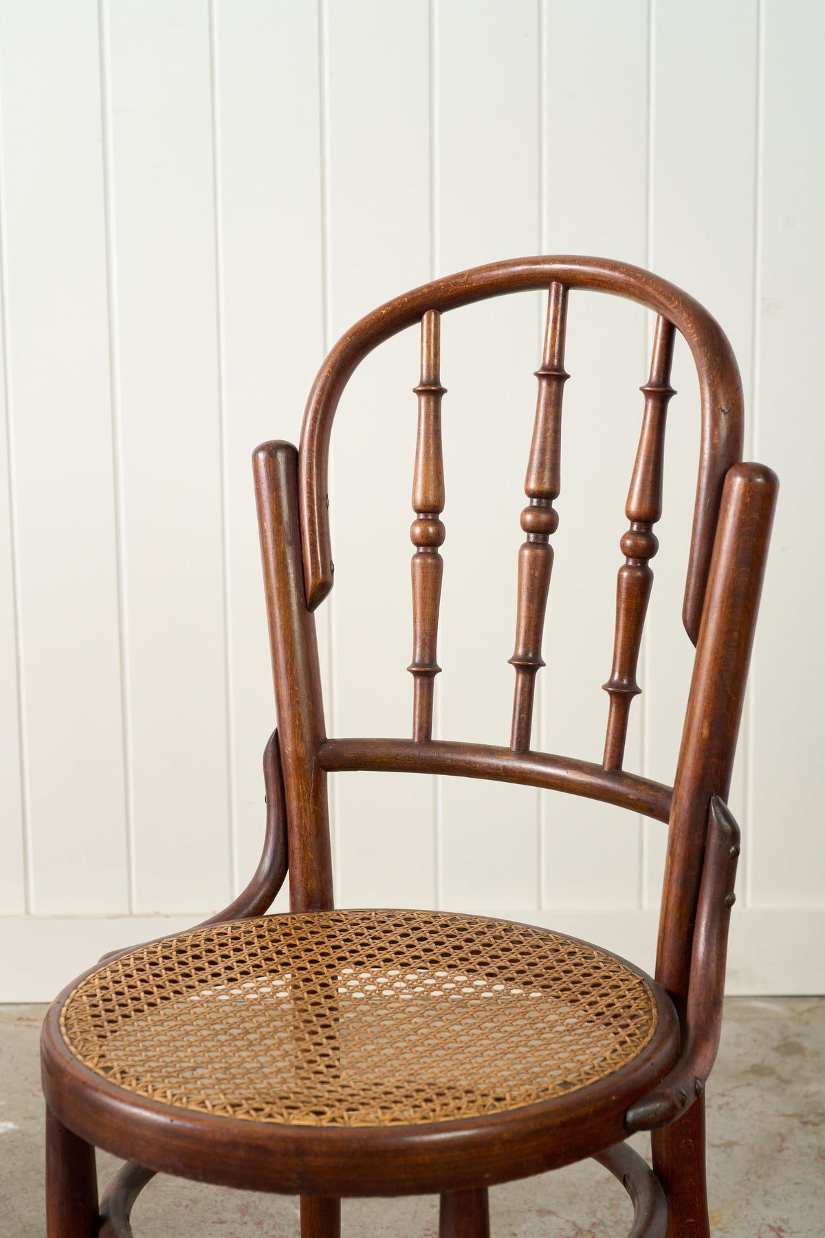 SET of 6 | 1940s French Thonet Style Bentwood Bistro Chairs with Original Chair Seats