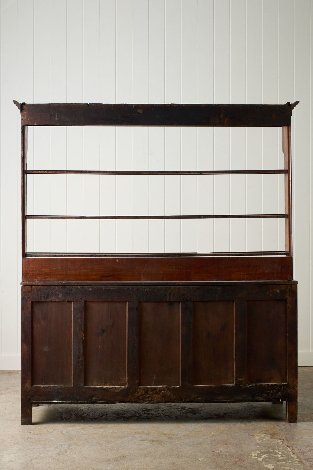 George III Oak Dresser Base with Open Plate Rack (c.1800)