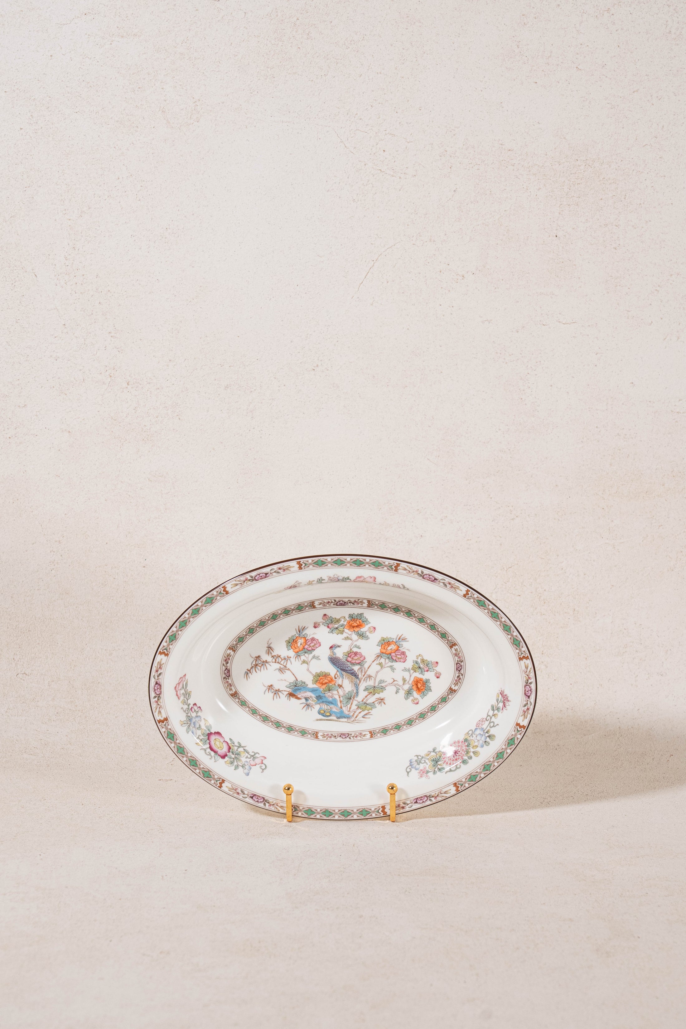 Wedgwood ‘Kutani Crane’ Oval Vegetable Serving Dish| Mint Condition