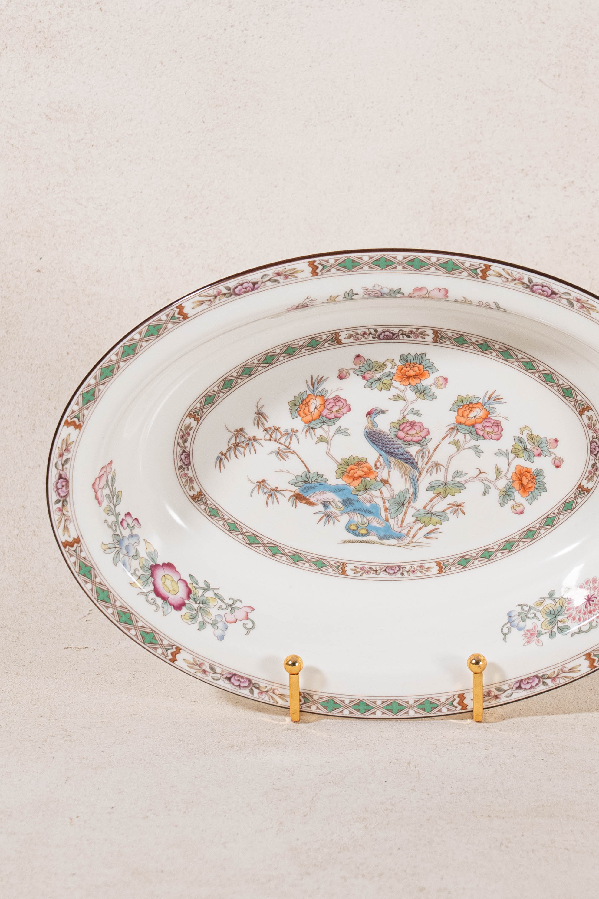 Wedgwood ‘Kutani Crane’ Oval Vegetable Serving Dish| Mint Condition