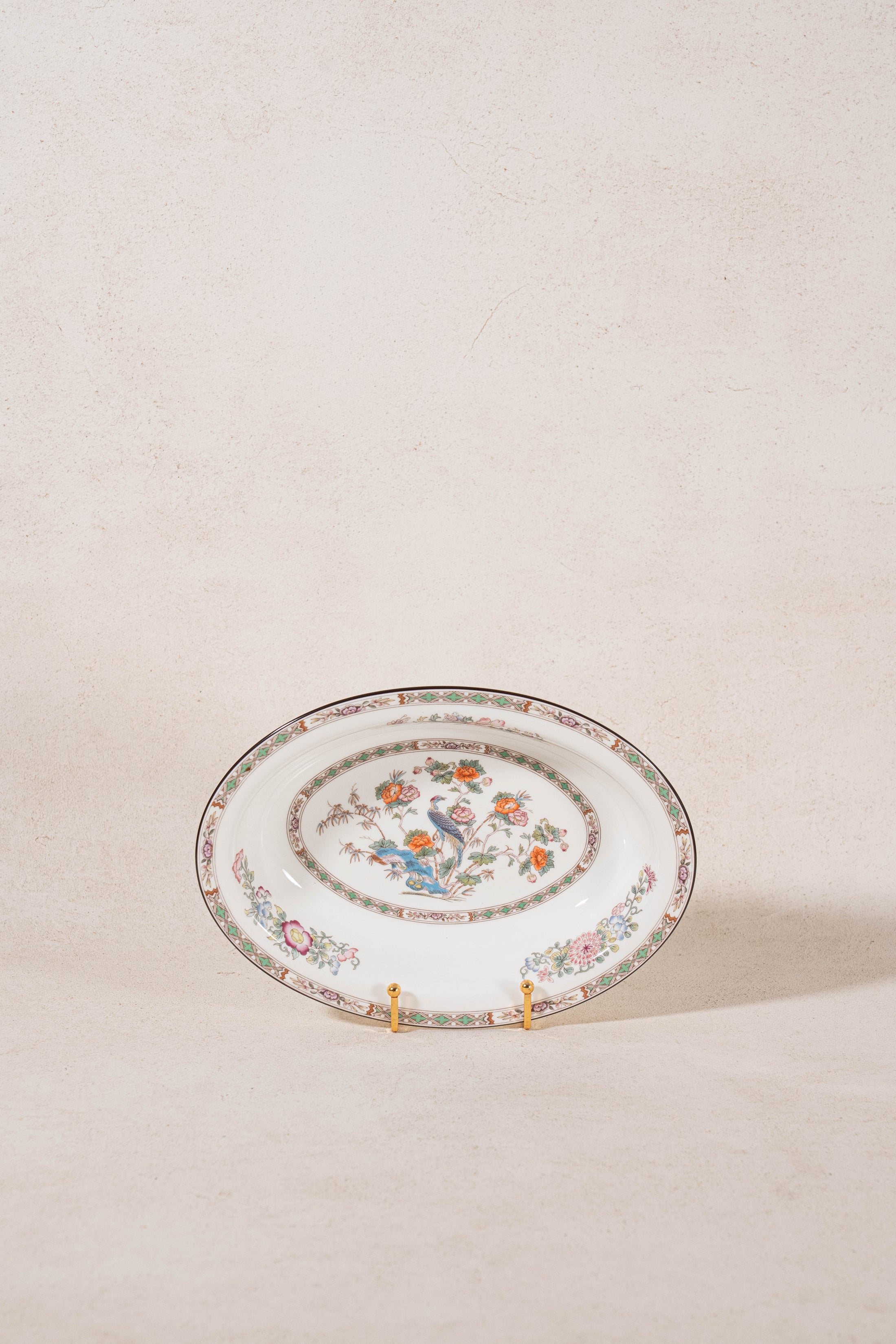 Wedgwood ‘Kutani Crane’ Oval Vegetable Serving Dish| Mint Condition