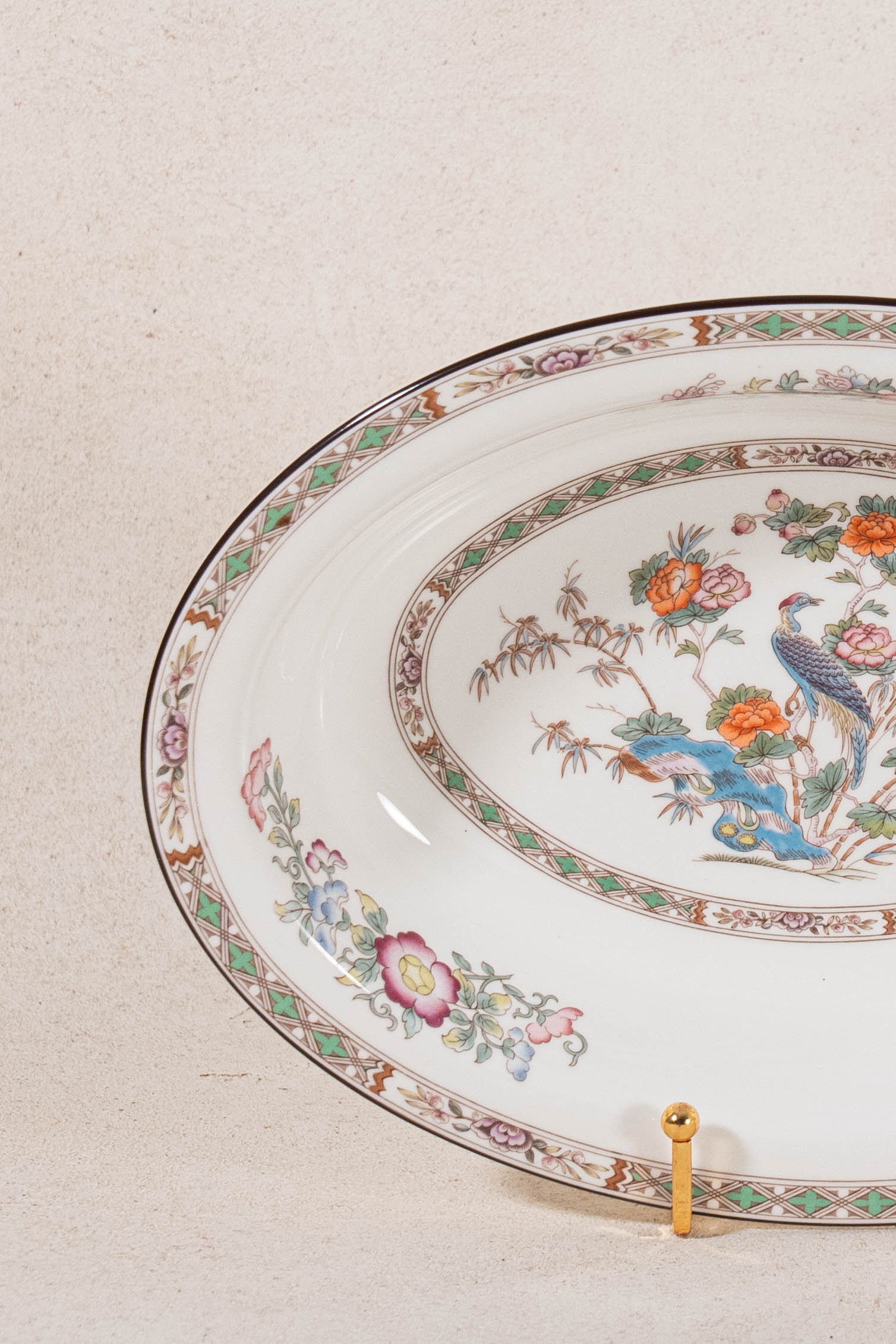 Wedgwood ‘Kutani Crane’ Oval Vegetable Serving Dish| Mint Condition
