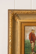 Load image into Gallery viewer, Antique Oil on Canvas Golf Scene (signed; c. 1910)
