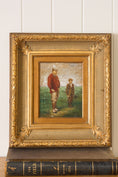 Load image into Gallery viewer, Antique Oil on Canvas Golf Scene (signed; c. 1910)
