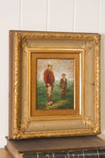 Load image into Gallery viewer, Antique Oil on Canvas Golf Scene (signed; c. 1910)
