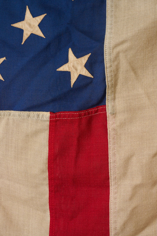 *50 Star Vintage Large Hand-sewn American Flag By Annin & Co Vernon, N.J