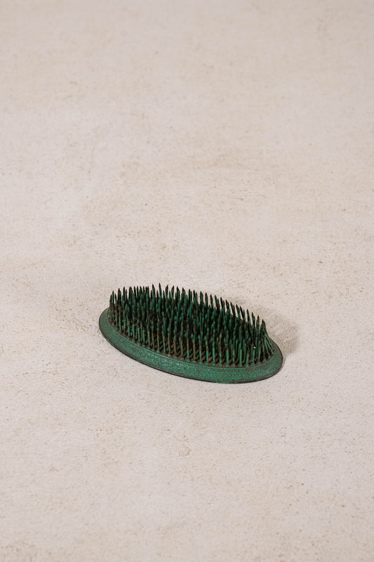 Antique Green Oval Frogger