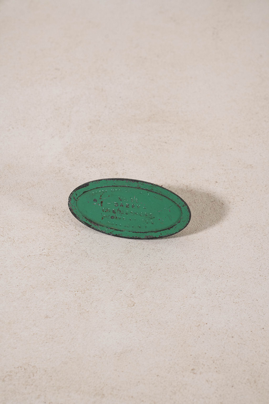 Antique Green Oval Frogger