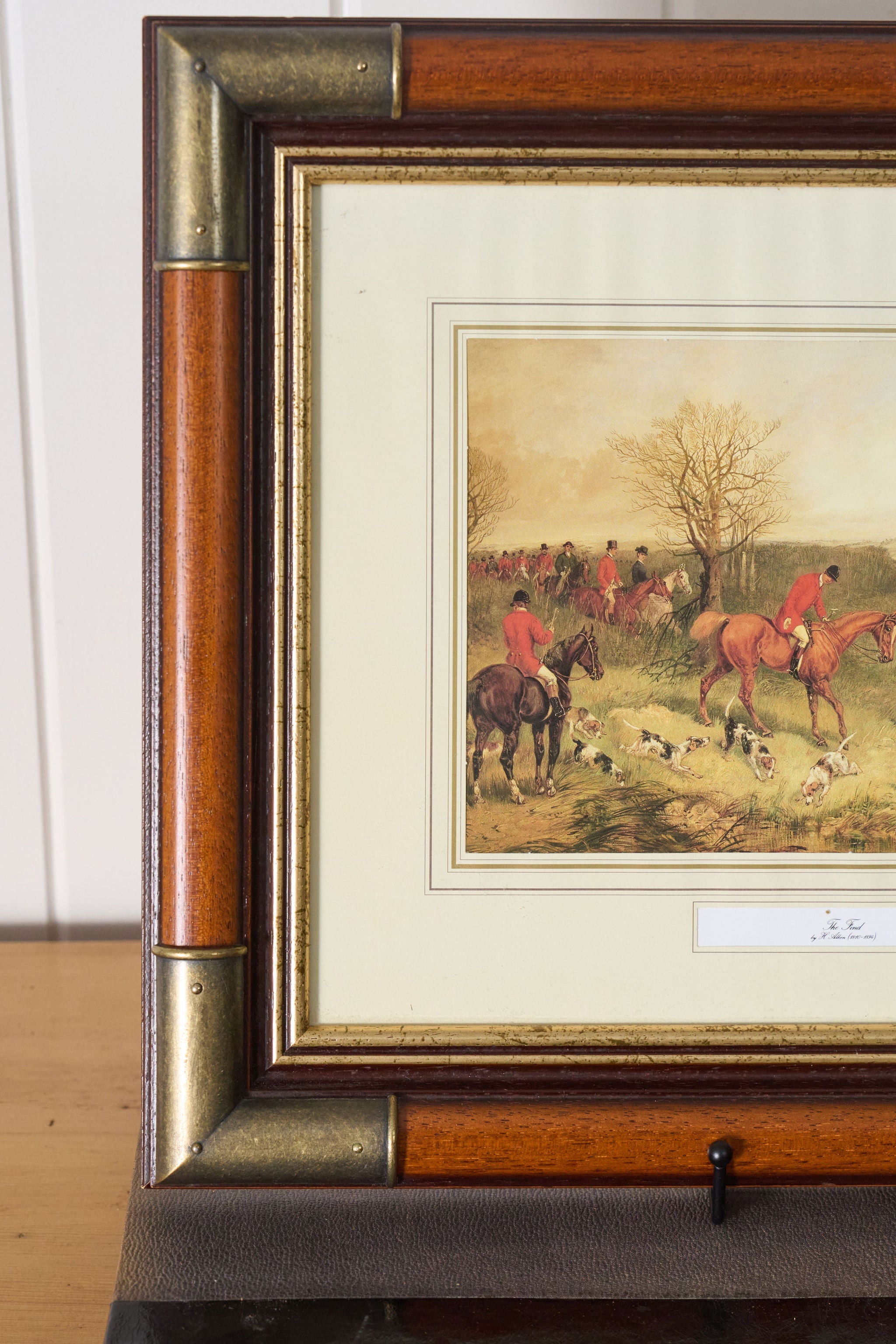 Framed Vintage Hunt Print by H. Alken "The Find"