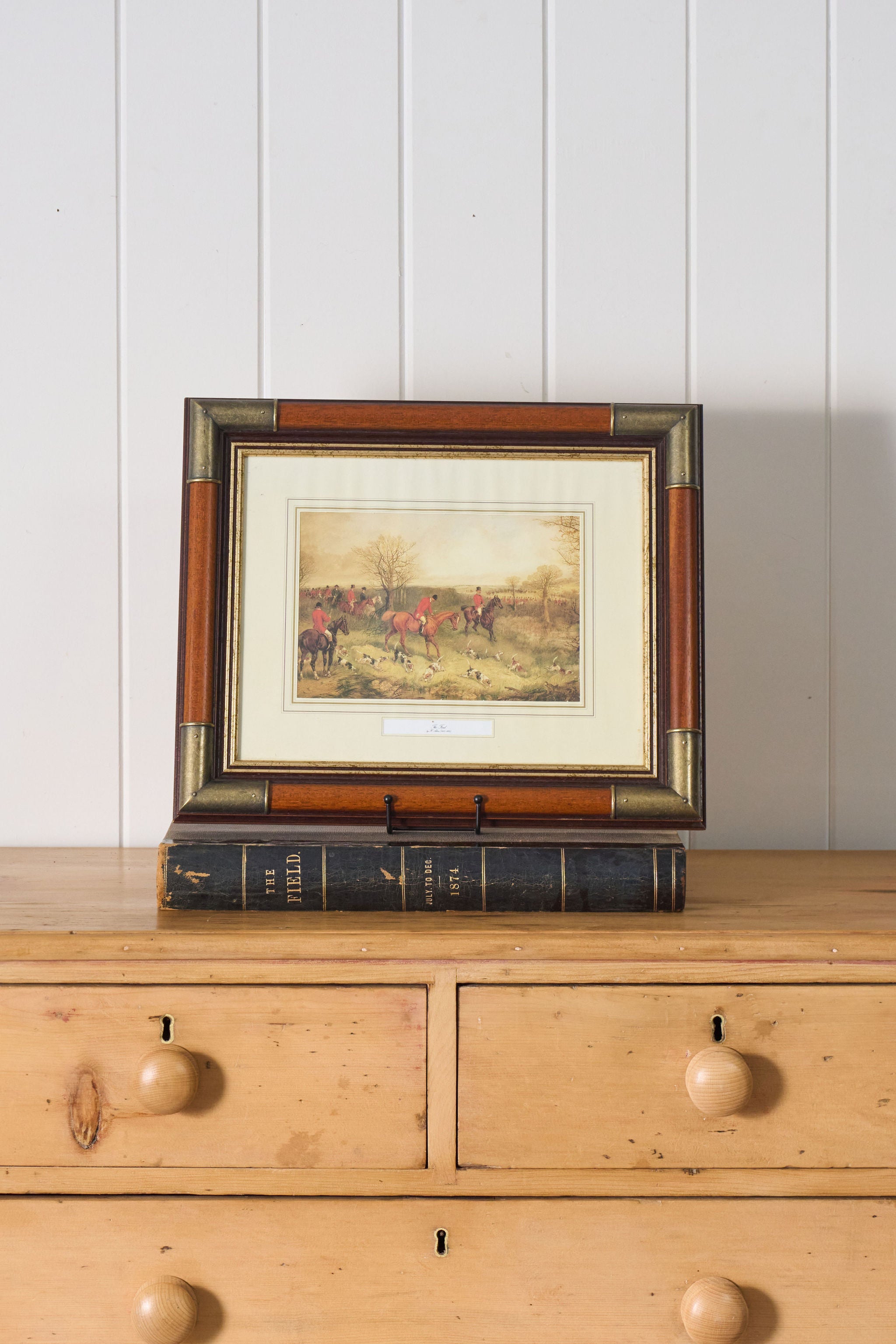 Framed Vintage Hunt Print by H. Alken "The Find"