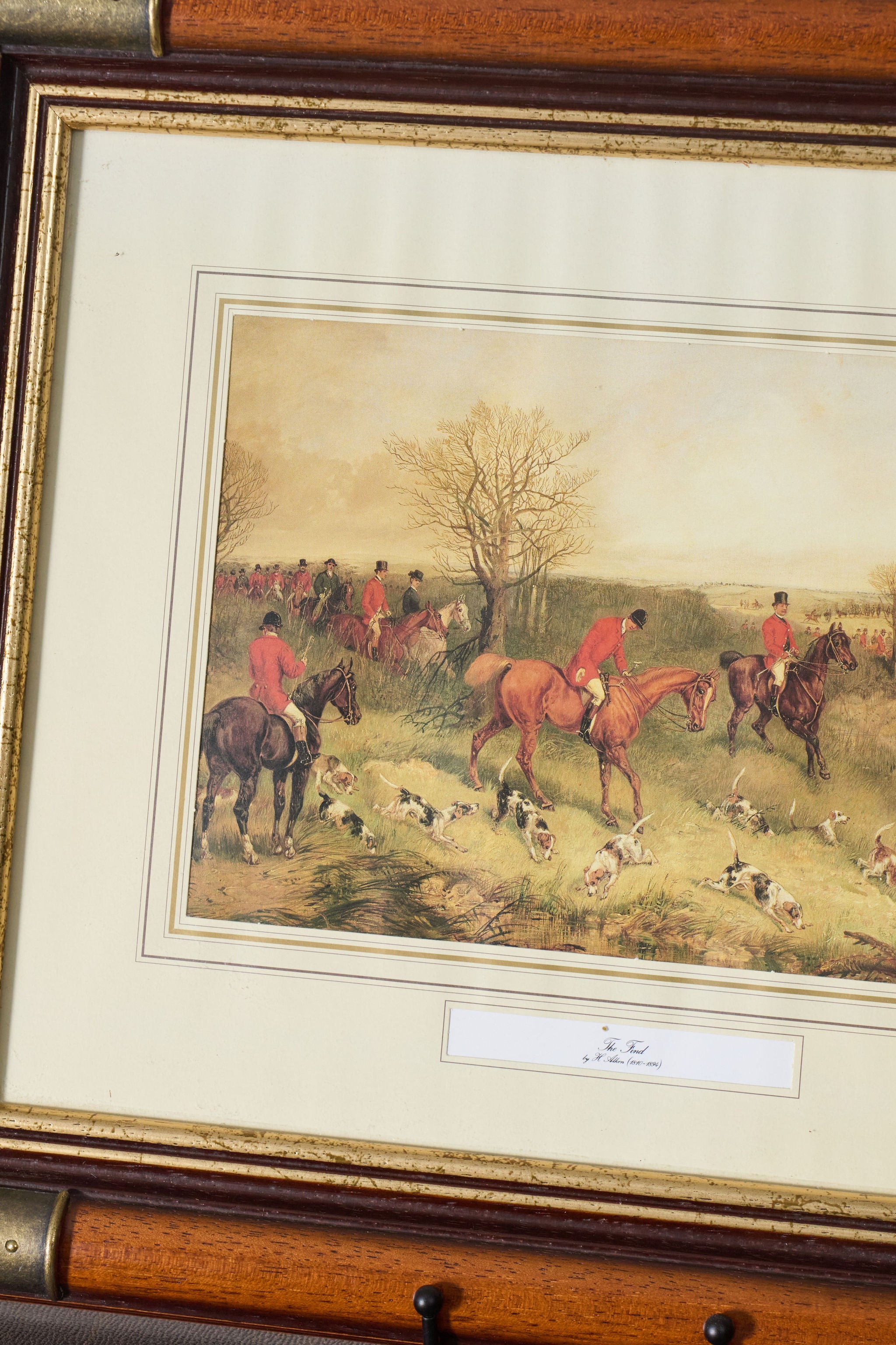 Framed Vintage Hunt Print by H. Alken "The Find"