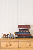Load image into Gallery viewer, Antique Hand Carved + Painted Noah's Ark
