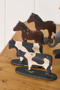 Load image into Gallery viewer, Antique Hand Carved + Painted Noah's Ark
