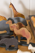 Load image into Gallery viewer, Antique Hand Carved + Painted Noah's Ark
