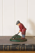 Load image into Gallery viewer, Vintage Hand Painted Cast Iron Golfer
