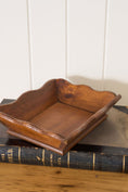 Load image into Gallery viewer, Scalloped Pine Wood Tray
