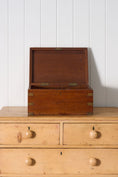 Load image into Gallery viewer, Petite Antique Oak Campaign Trunk with Brass Corners
