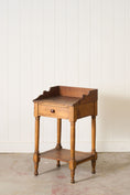 Load image into Gallery viewer, Early American Single Drawer Pine Side Table
