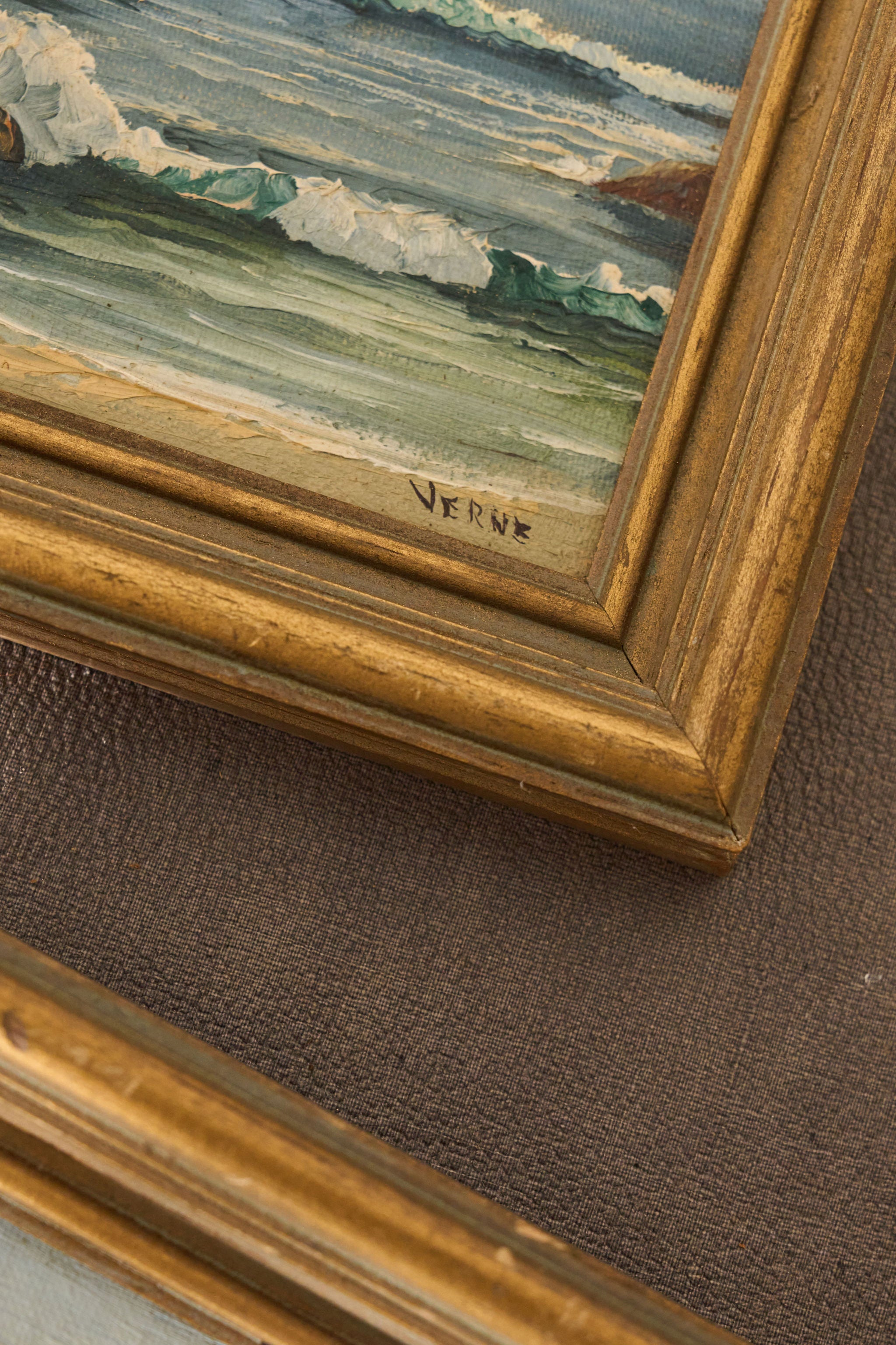 Midcentury Signed Petite Framed Oil on Board | by Gladys Marie Baxter Duckworth