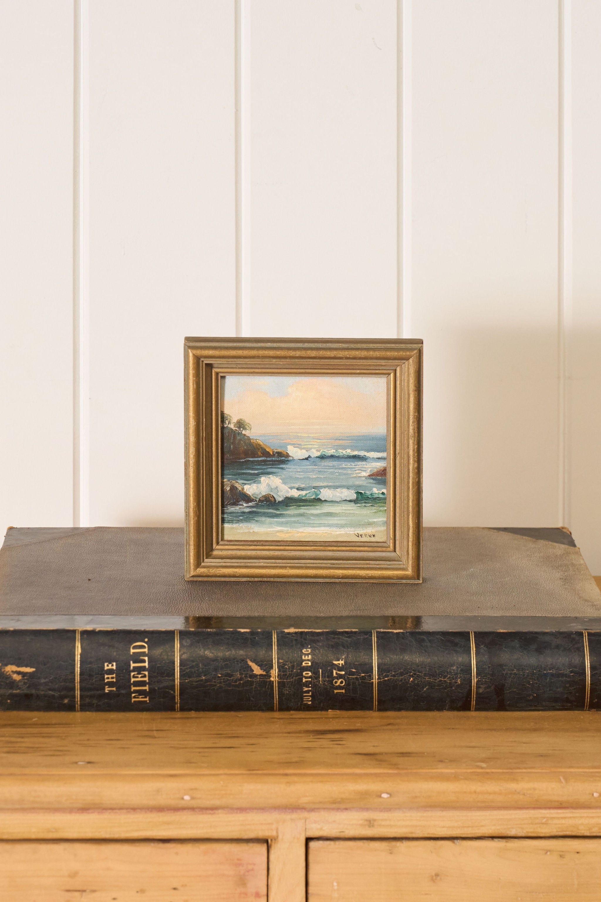 Midcentury Signed Petite Framed Oil on Board | by Gladys Marie Baxter Duckworth