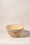 Load image into Gallery viewer, Vintage Large Brown + Blue Spongeware Bowl
