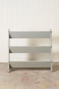Load image into Gallery viewer, Vintage Blue Painted Trough Bookshelf
