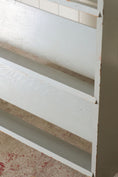 Load image into Gallery viewer, Vintage Blue Painted Trough Bookshelf
